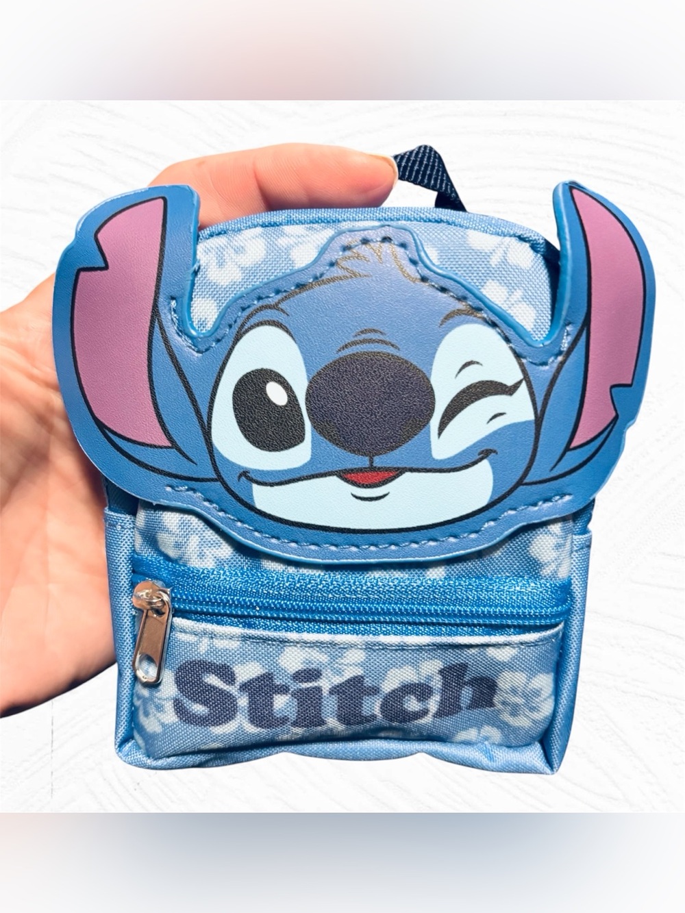 Disney Stitch Mini Micro Backpack Zippered Pouch